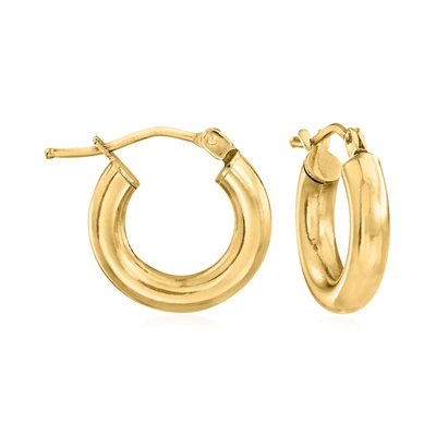 Ross-simons Italian 18kt Yellow Gold Huggie Hoop Earrings