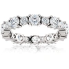 Pompeii3 2 3/4 Ct Diamond Eternity Ring 14k White Gold Womens Anniversary Wedding Band In Multi