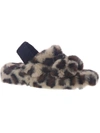 Array Shayla Womens Faux Fur Slingback Slingback Slippers In Multi