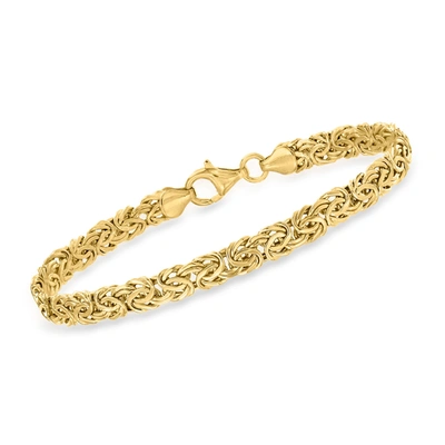 ROSS-SIMONS 14KT YELLOW GOLD BYZANTINE BRACELET