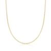 Ross-simons 0.8mm 14kt Yellow Gold Box Chain Necklace In Gold