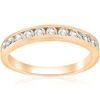 POMPEII3 1/2 CTTW DIAMOND CHANNEL SET WEDDING RING 10K YELLOW GOLD