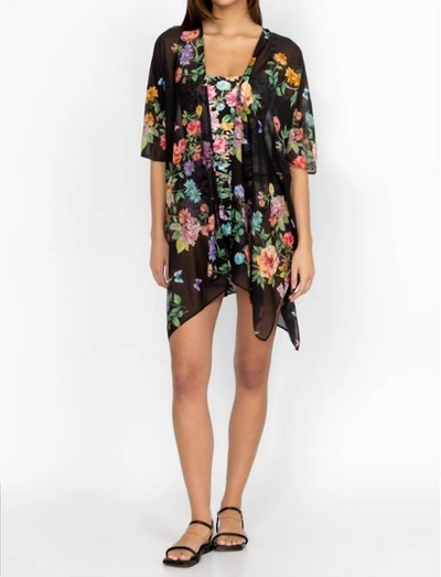 Johnny Was Butterfly Kimono Coverup In Multi