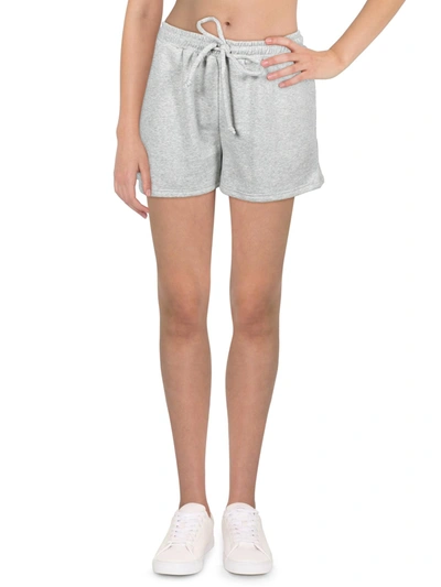 Ava + Esme Womens Solid Drawstring Casual Shorts In Grey