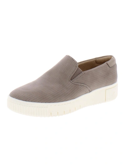 Soul Naturalizer Tia Womens Faux Leather Comfort Slip-on Sneakers In Grey