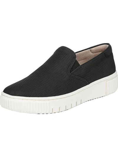 Soul Naturalizer Tia Womens Faux Leather Comfort Slip-on Sneakers In Black