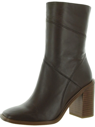 Franco Sarto Stormy Womens Leather Block Heel Mid-calf Boots In Multi