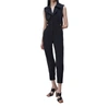 JONATHAN SIMKHAI RAYLEY CUT OUT TRENCH JUMPSUIT IN BLACK