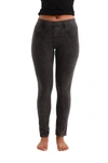 French Kyss High Rise Jegging In Charcoal In Grey