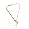 SOHI GOLD PLATED KEY PATTERN NECKLACE