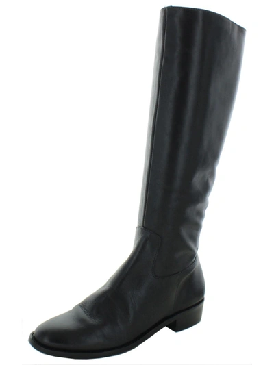 Elites By Walking Cradles Mate Womens Leather Knee-high Riding Boots In Black