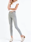 Dear John Denim Gisele Mid Rise Skinny Jean In Desert Sage In Grey