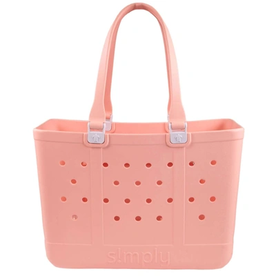 Simply Southern Simply Tote In Blossom In Pink