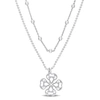 Mimi & Max 2-strand Ball Bead Chain Necklace In Sterling Silver, 19 In In Silver