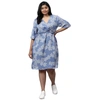 INSTAFAB PLUS WOMEN PRINTED KNEE-LENGTH DRESS