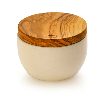 BERARD FRANCE OLIVE WOOD & CONCRETE SALT KEEPER BOX