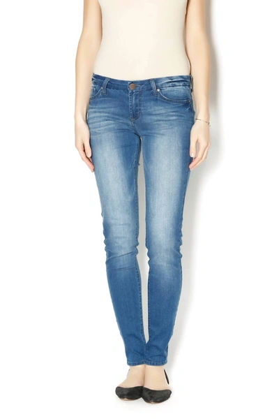 Dear John Denim Metro Skinny Jeans In Bubble Gum In Blue