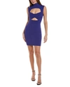 Herve Leger Cutout Ottoman Mini Dress In Iris Blue