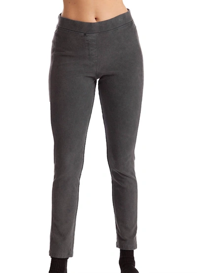 French Kyss High Rise Jegging In Charcoal In Grey