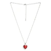 Sohi Designer Pendant Chain In Red