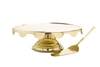 Classic Touch Decor Stainless Steel Cake Stand And Server