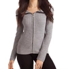 French Kyss James Ribbed Bell Sleeve Top In Gray In Grey