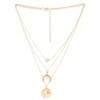 Sohi Women Gold-plated Set Of 3 Designer Chains In Gold
