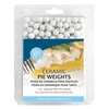 R & M International Pie Weights With Mesh Storage Bag, 1 Lb, White In White