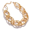 Sohi Gold Plated Necklace With Chain Detail In Gold