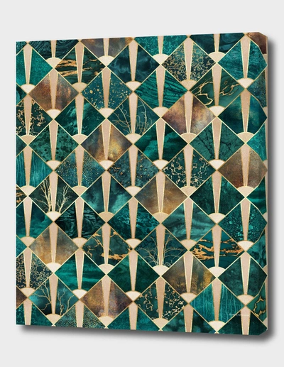 Curioos Art Deco Tiles - Ocean In Green