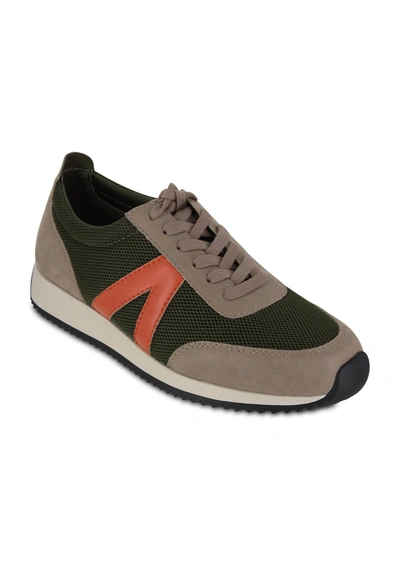 MIA WOMEN'S KABLE SNEAKER IN KHAKI/ORANGE