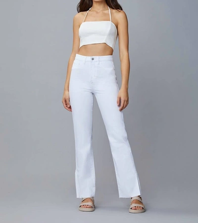 Dl1961 - Women's Emilie Straight Vintage Jeans In White Raw In Grey