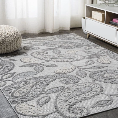 Jonathan Y Julien Paisley High-low Indoor/outdoor Area Rug