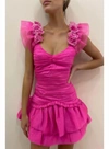 Loveshackfancy Chaya Dress In Flirty Fuchsia In Pink