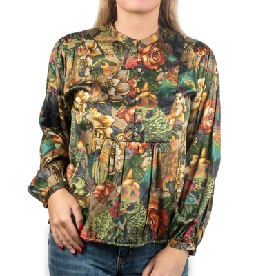 Johnny Was Parrot Cosima Blouse In Mti In Multi