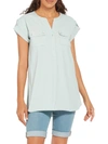 Lyssé Solstice Womens Casual Nylon Pullover Top In Green