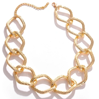 Sohi Gold Plated Necklace With Chain Detail For Women's