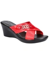 Tuscany By Easy Street® Maggia Crisscross Wedge Sandal In Multi