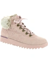 BOBS FROM SKECHERS MOUNTAIN KISS FRONTIER FRENZY WOMENS QUILTED SUEDE BOOTIES