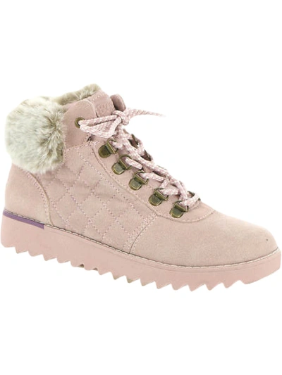 Bobs From Skechers Mountain Kiss Frontier Frenzy Womens Quilted Suede Booties In Multi