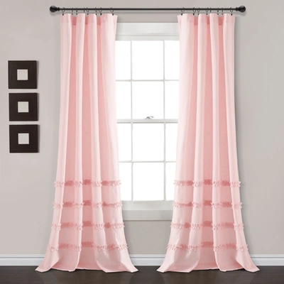 Lush Decor Vintage Stripe Yarn Dyed Cotton Window Curtain Panels Set