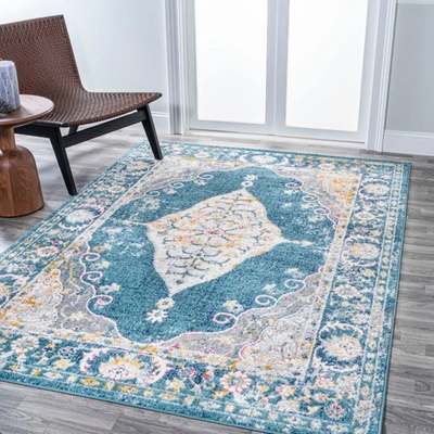 Jonathan Y Zelda Bohemian Cottage Medallion Area Rug In Blue