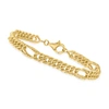 CANARIA FINE JEWELRY CANARIA 10KT YELLOW GOLD CURB-LINK STATION BRACELET