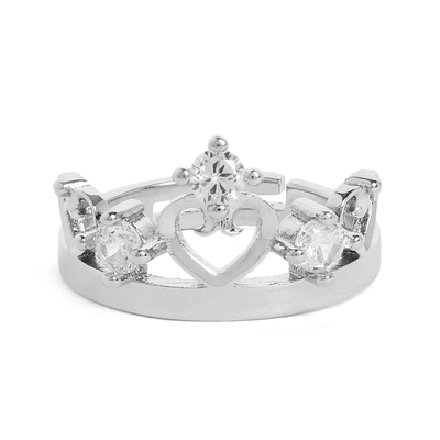 Sohi Oxidised Designer Ring In Silver