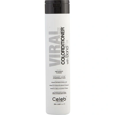 Celeb Luxury 336033 8.25 oz Unisex Viral Hair Colorditioner, Silver In White