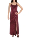 NW NIGHTWAY WOMENS SEQUINED MAXI EVENING DRESS