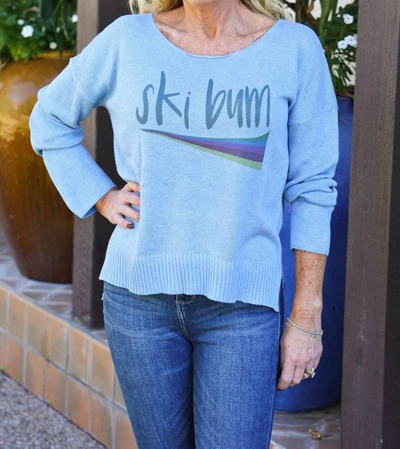 Lulu Luna Ski Bum Sweater In Blue