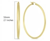 Max + Stone 14k Yellow Gold 2mm Thick Tube Hoop Earrings In Yellow