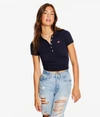 Aéropostale Women's A87 Pique Polo In Blue