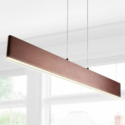 Jonathan Y Draper 40" Dimmable Adjustable Integrated Led Metal Linear Pendant